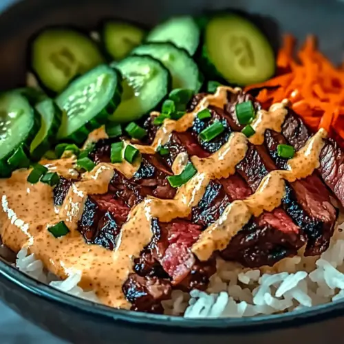 Easy Korean BBQ Steak Rice Bowls
