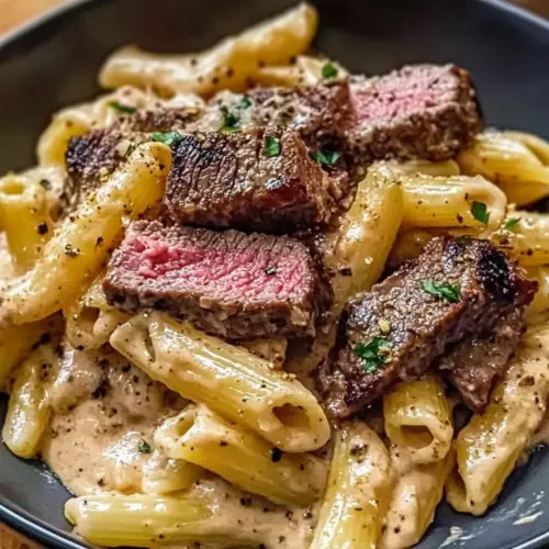 Decadent Creamy Steak Pasta