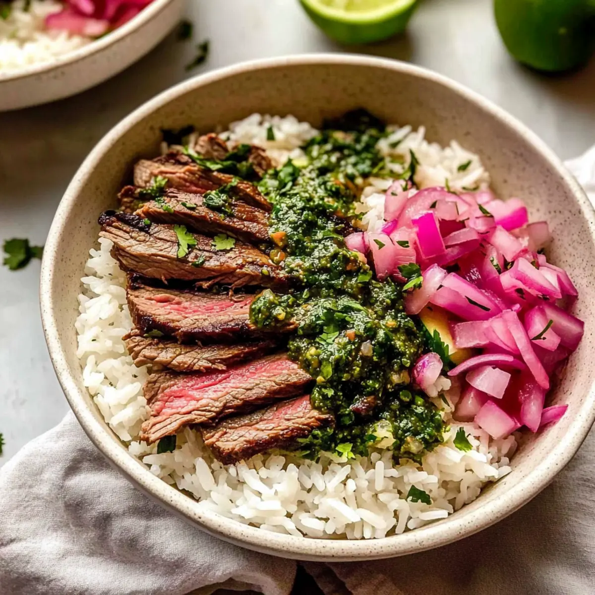Skirt Steak Rice Bowls