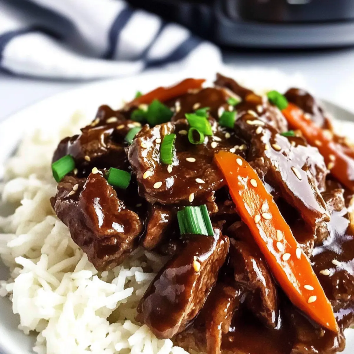Easy Slow Cooker Mongolian Beef