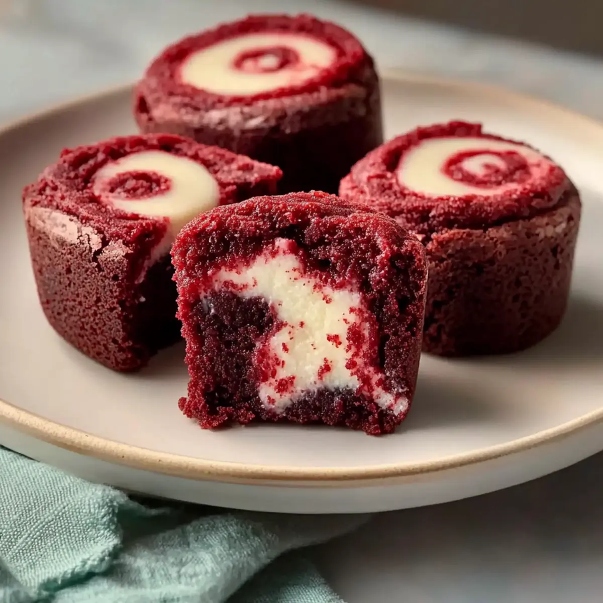 Red Velvet Brownie Bites