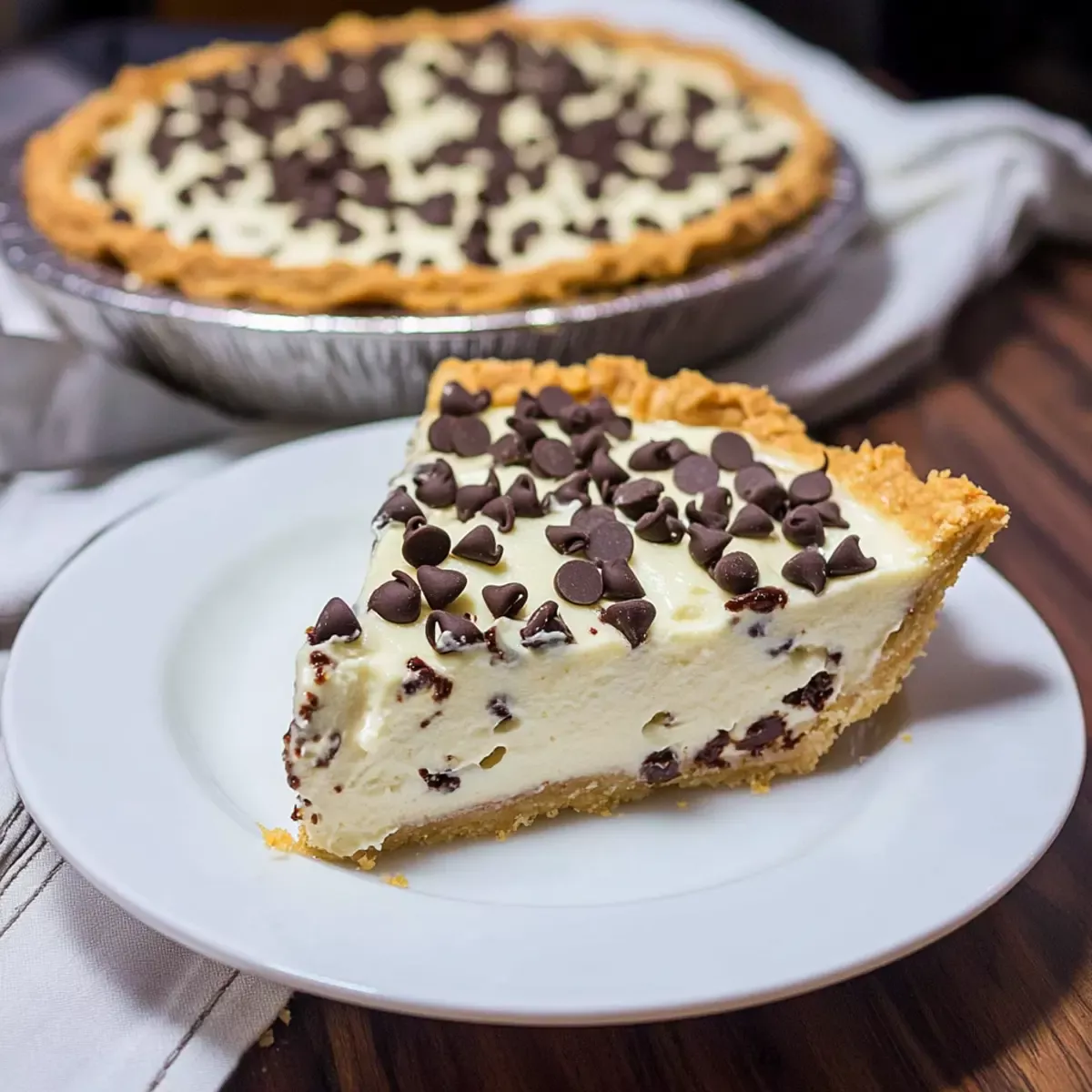 Chocolate Chip Cannoli Pie
