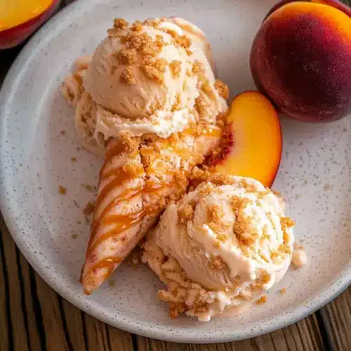 Peach Cobbler Ice Cream