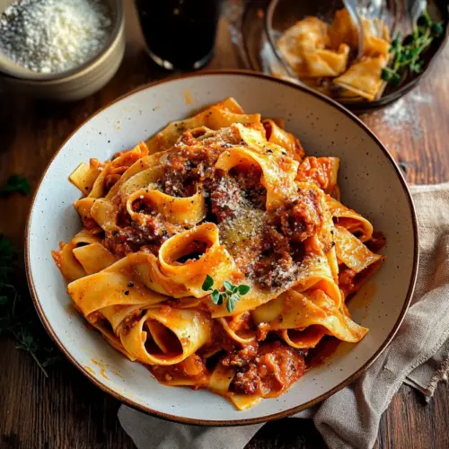 Creamy Calabrian Chili Pappardelle