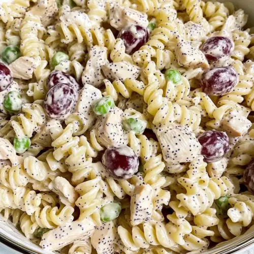 Poppy Seed Chicken Pasta Salad