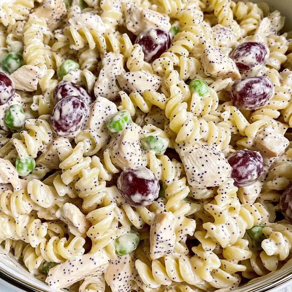 Poppy Seed Chicken Pasta Salad