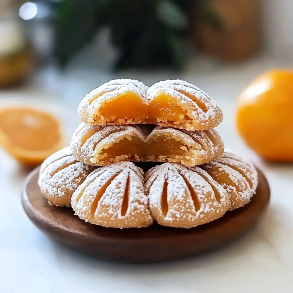 Thai Tea Mochi Crinkle Cookies