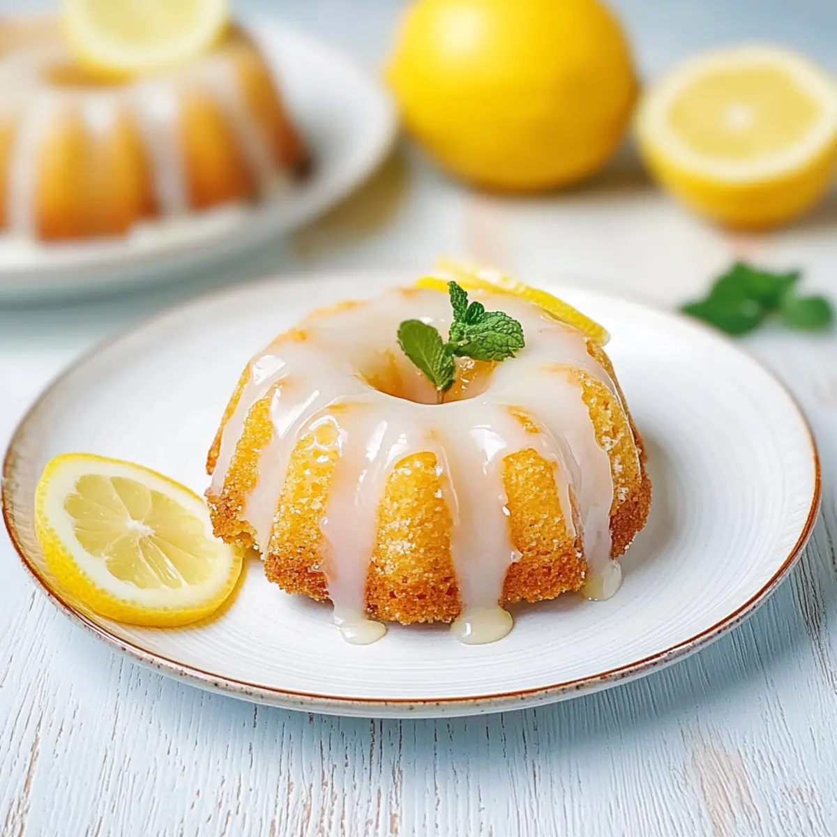 Mini Lemon Bundt Cakes
