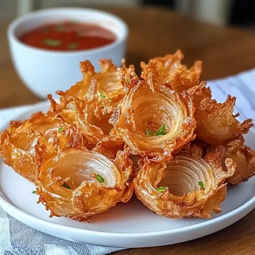 Air Fryer Crispy Mini Blooming Onions