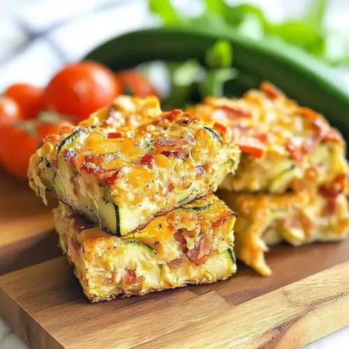 Zucchini and Bacon Slice