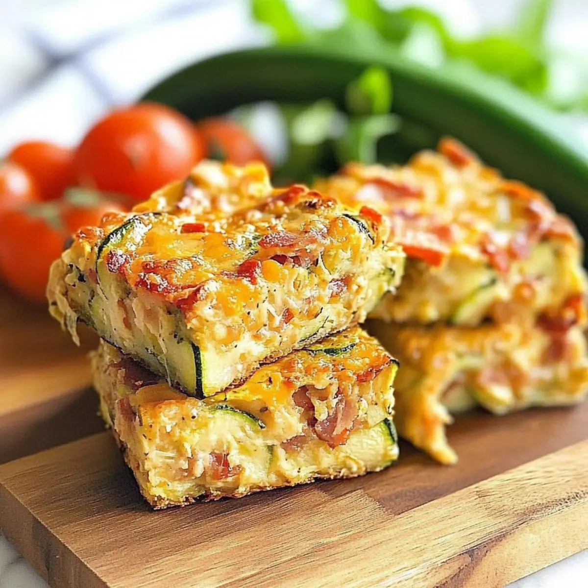 Zucchini and Bacon Slice