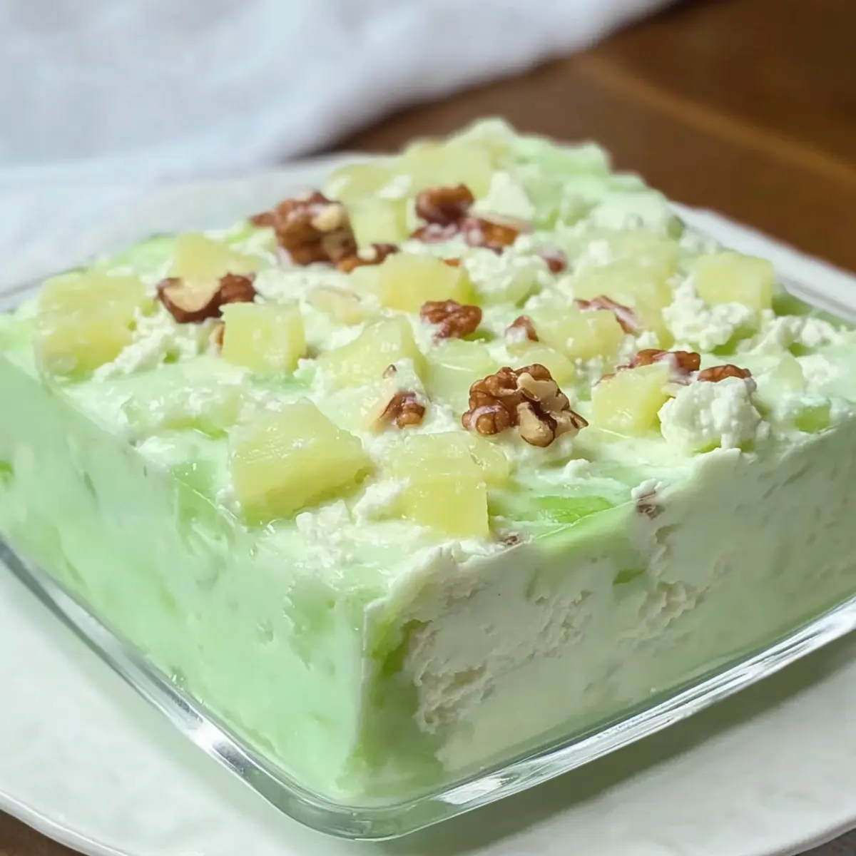Vintage Lime Cottage Cheese Jello Salad