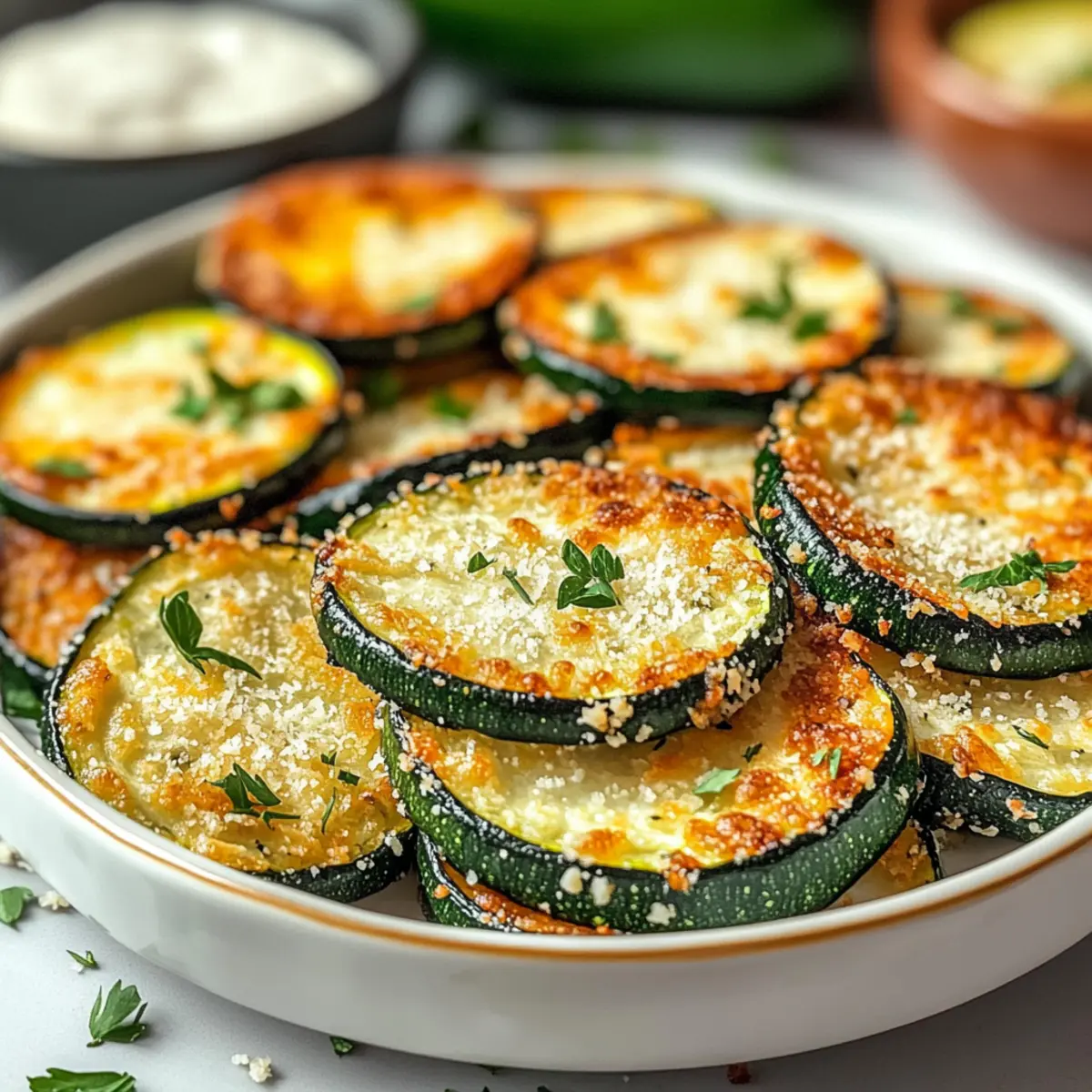 Crispy Baked Parmesan Zucchini