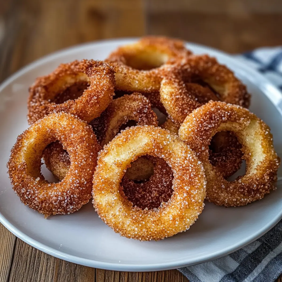Air Fryer Cinnamon Apple Rings