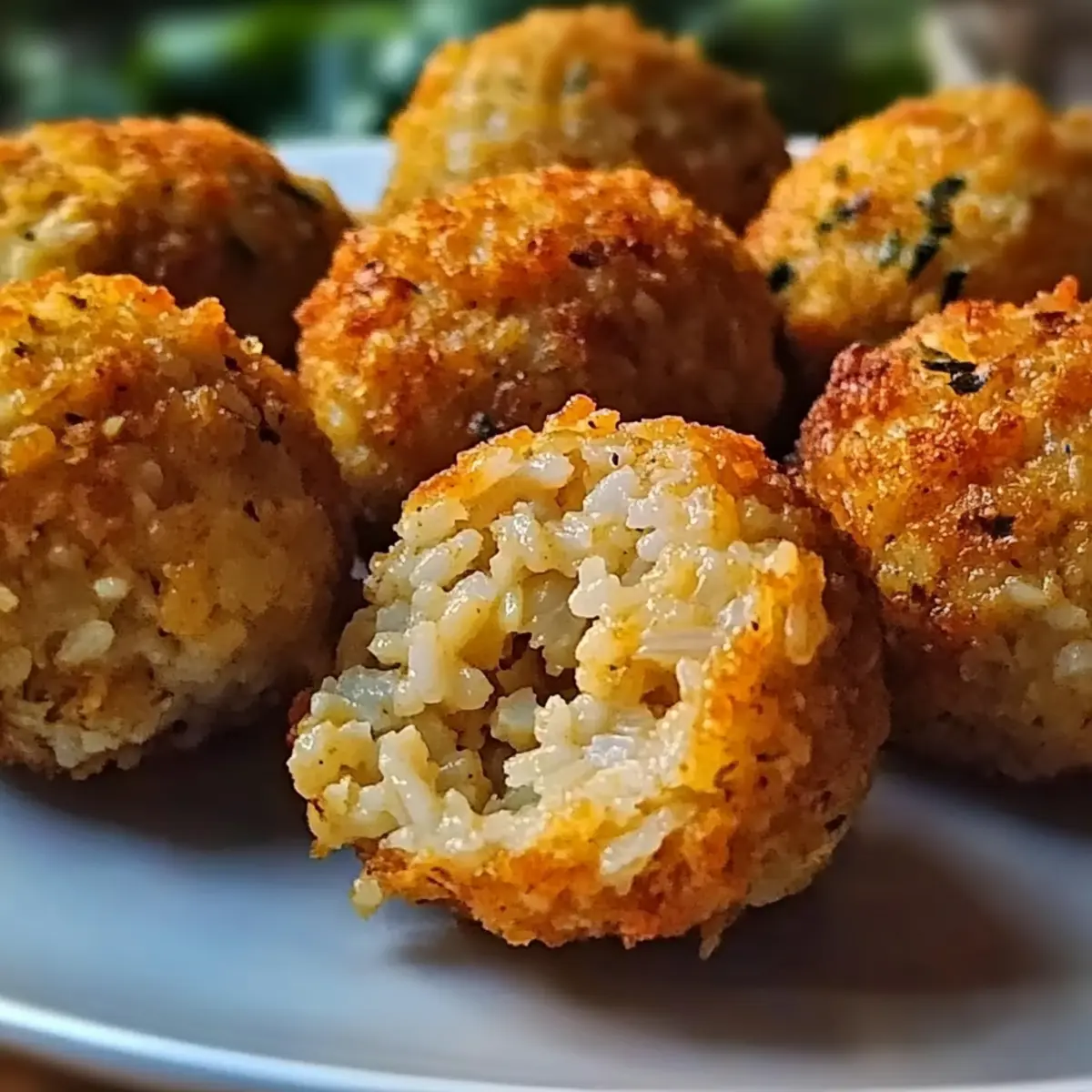 Baked Chickpea and Rice Balls
