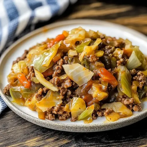 irish Ground Beef and Cabbage