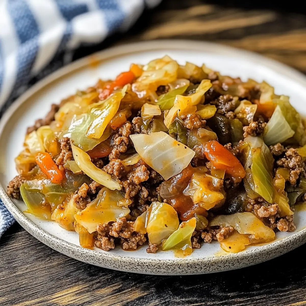 irish Ground Beef and Cabbage