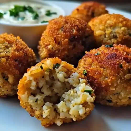 Baked Chickpea and Rice Balls