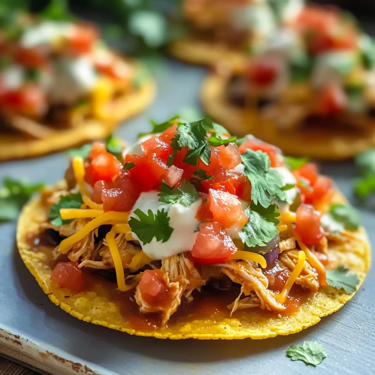 Mexican Rotisserie Chicken Tostadas
