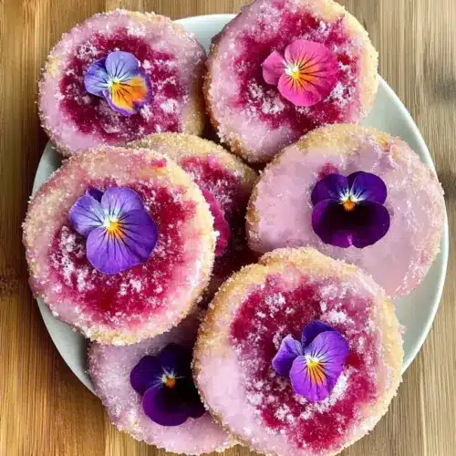 Honey, Hibiscus & Viola Cookies