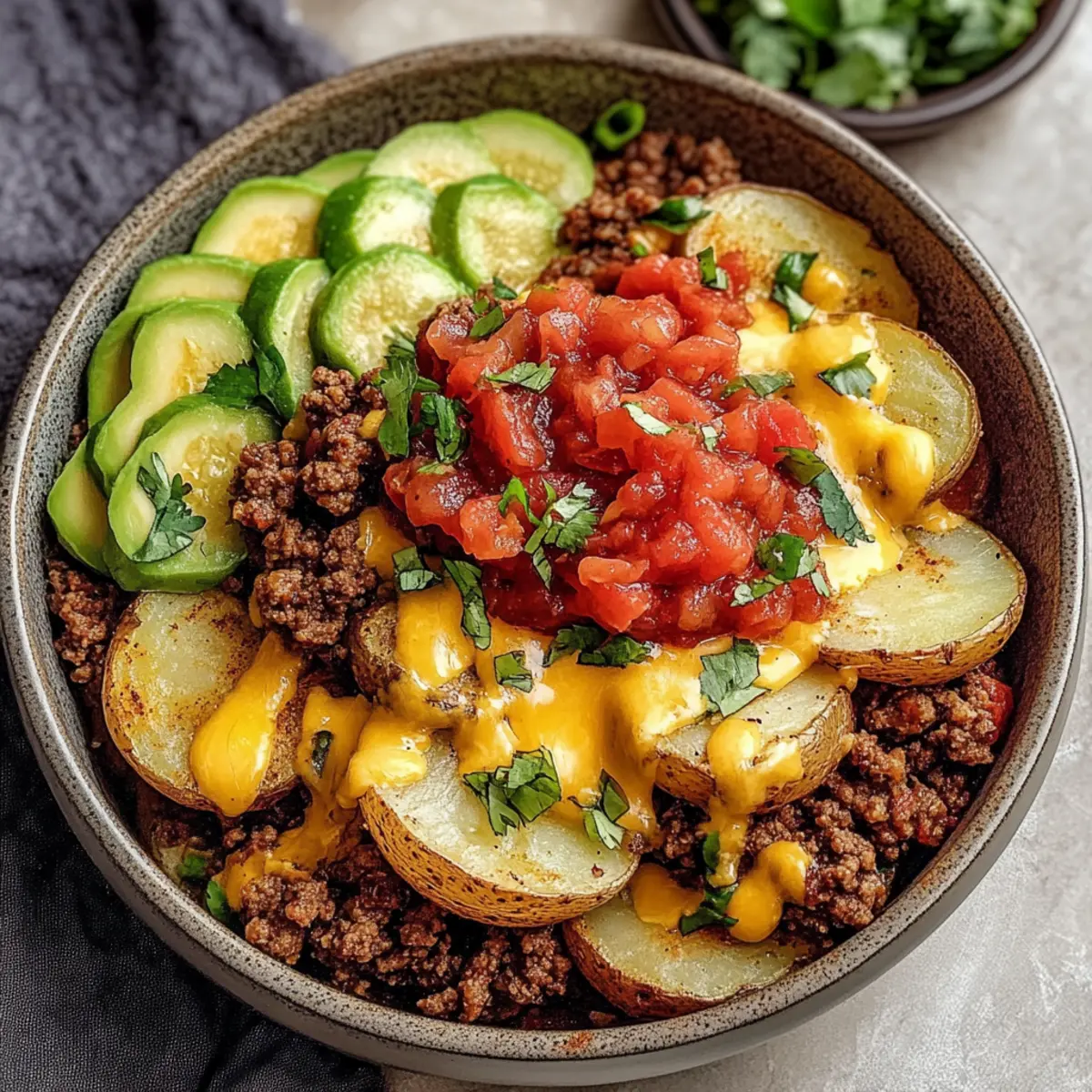Loaded Fiesta Potato Bowls