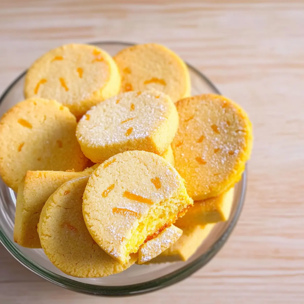 Orange Shortbread Cookies