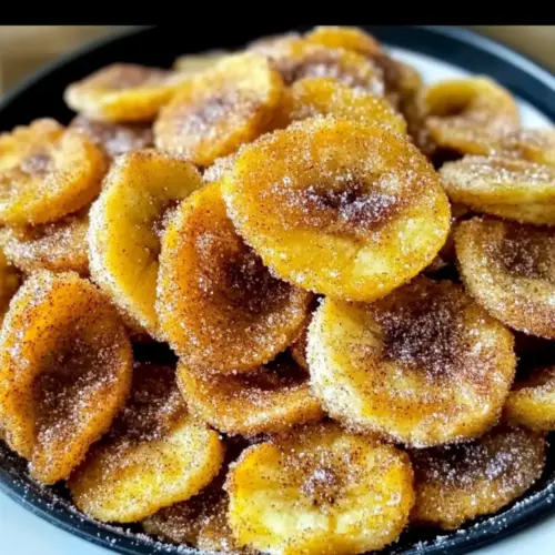 Cinnamon-Sugar Air Fryer Banana Chips