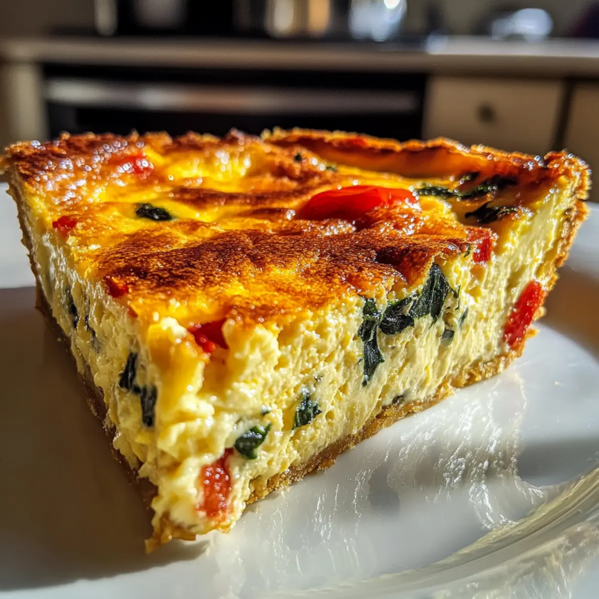 Cottage Cheese Crustless Quiche