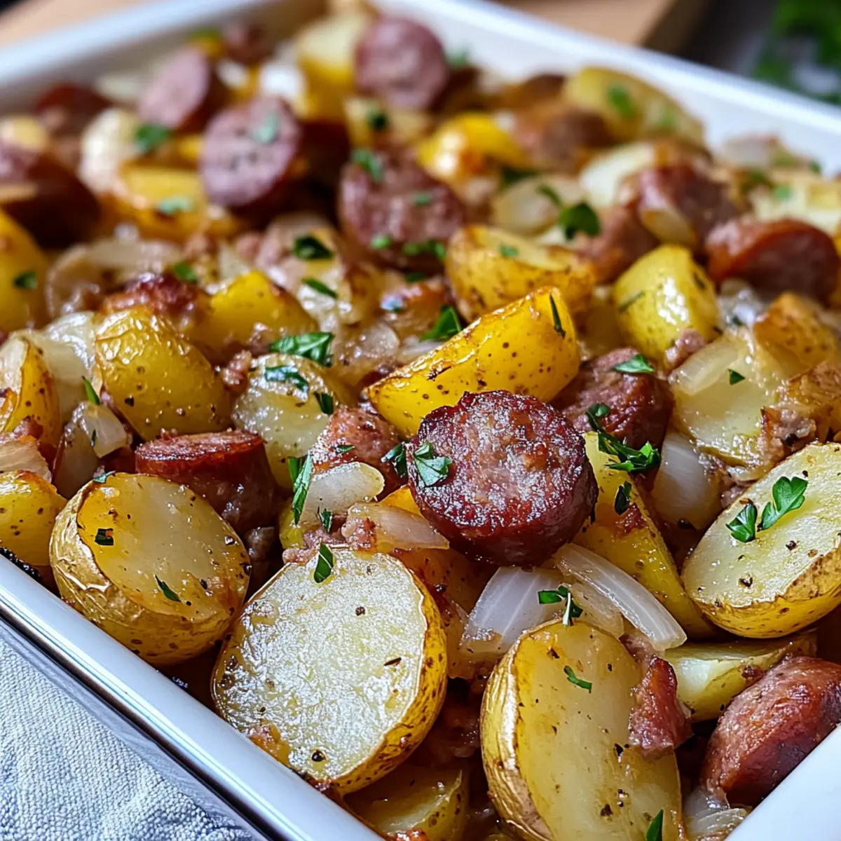 Smoked Sausage and Potato Bake