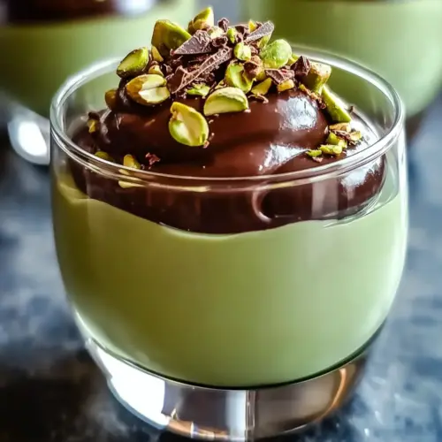 istachio Mousse with Chocolate Ganache Delight