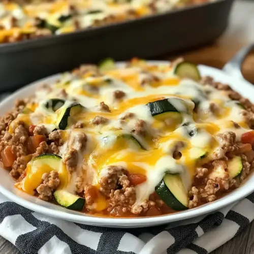 Ground Turkey Zucchini Casserole