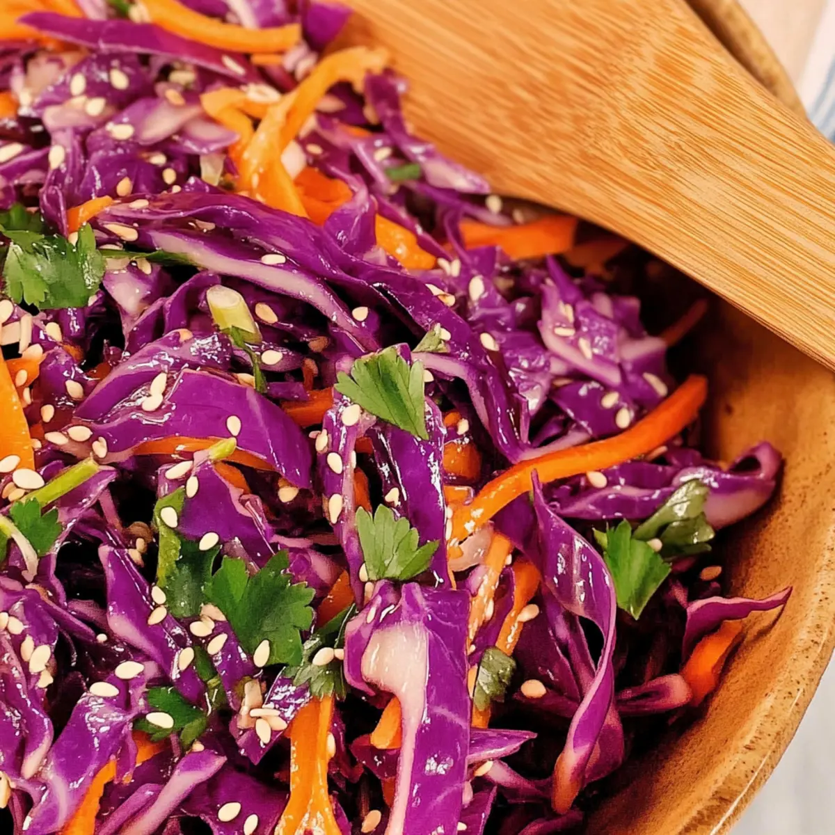 Asian Purple Cabbage Slaw