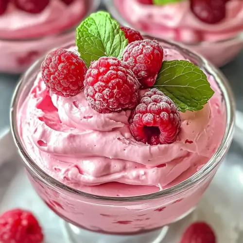 Cottage Cheese Raspberry Mousse