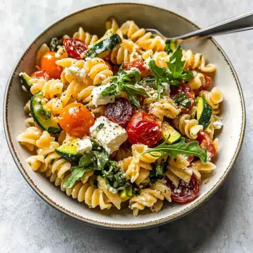 Roasted Veggie Pasta with Feta