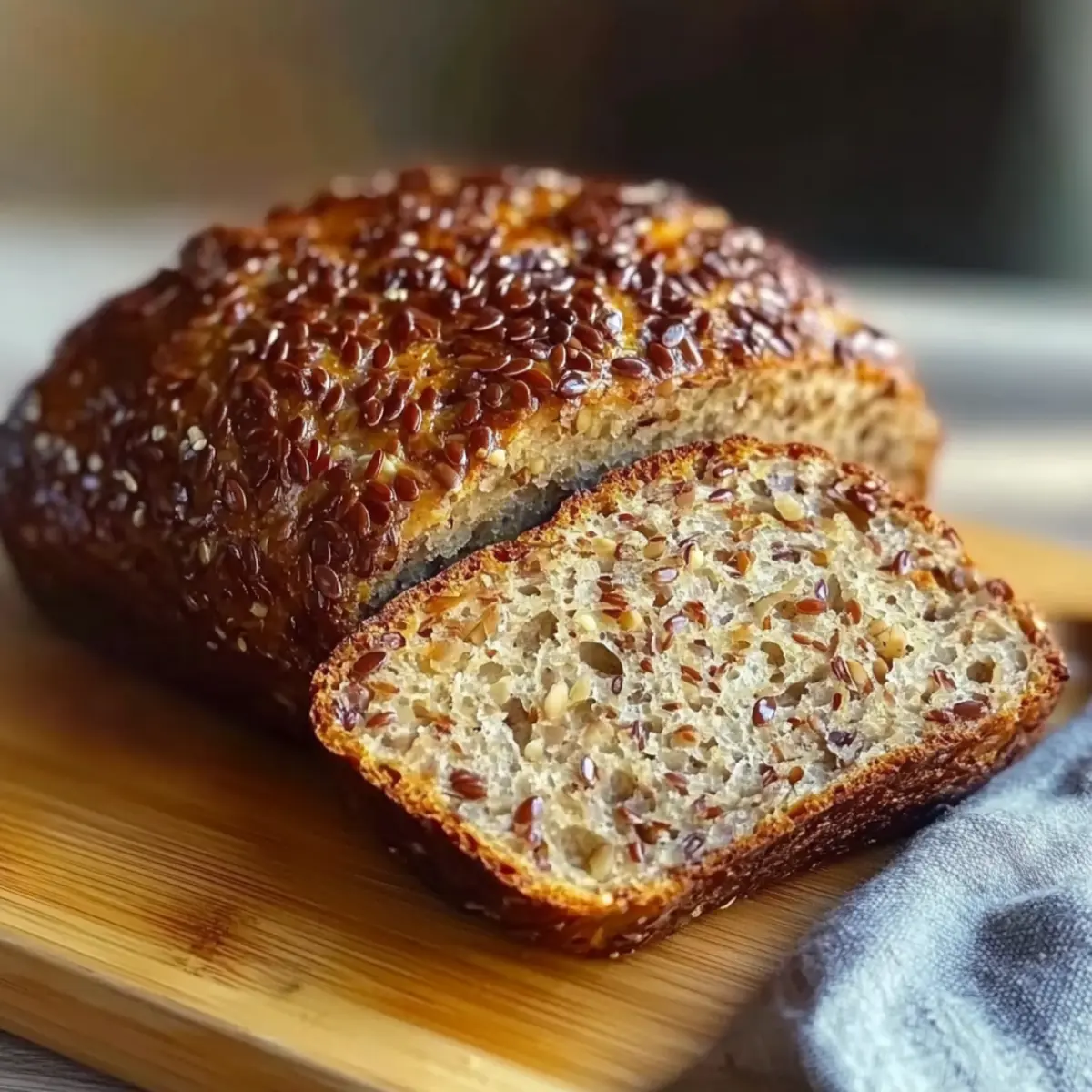 Healthy Flourless Flaxseed Bread