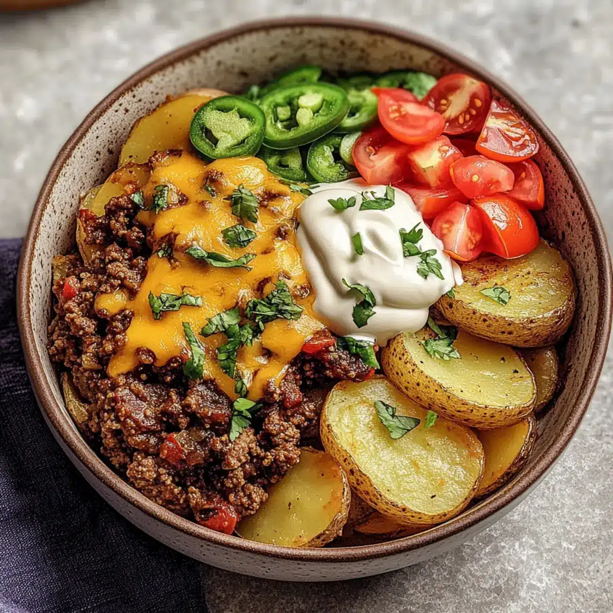 Loaded Fiesta Potato Bowls