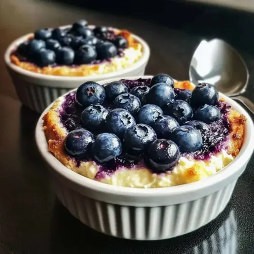 Baked Blueberry Cottage Cheese Bowls