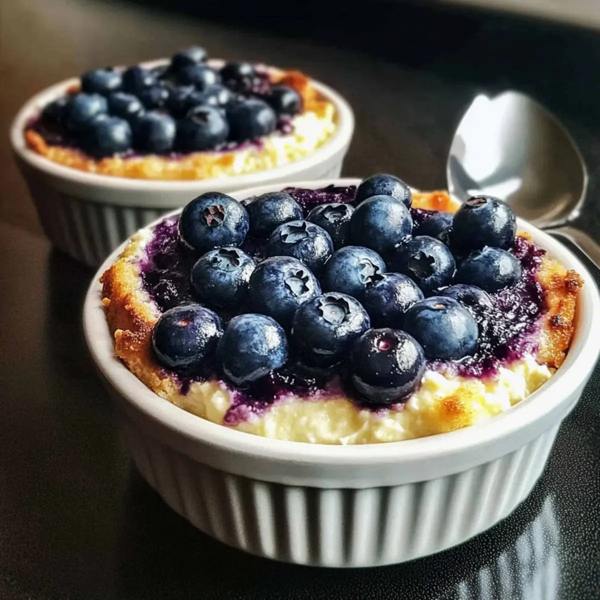Baked Blueberry Cottage Cheese Bowls