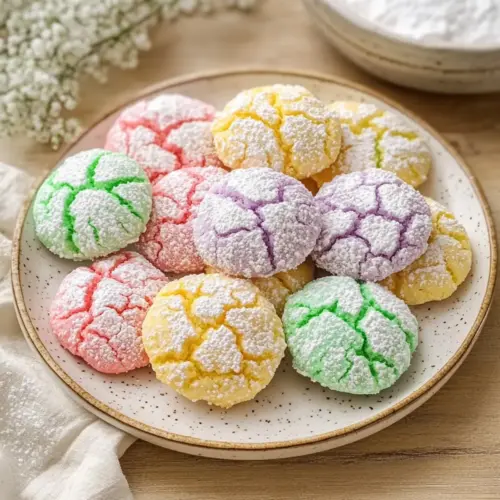 Springtime Crinkle Cookies