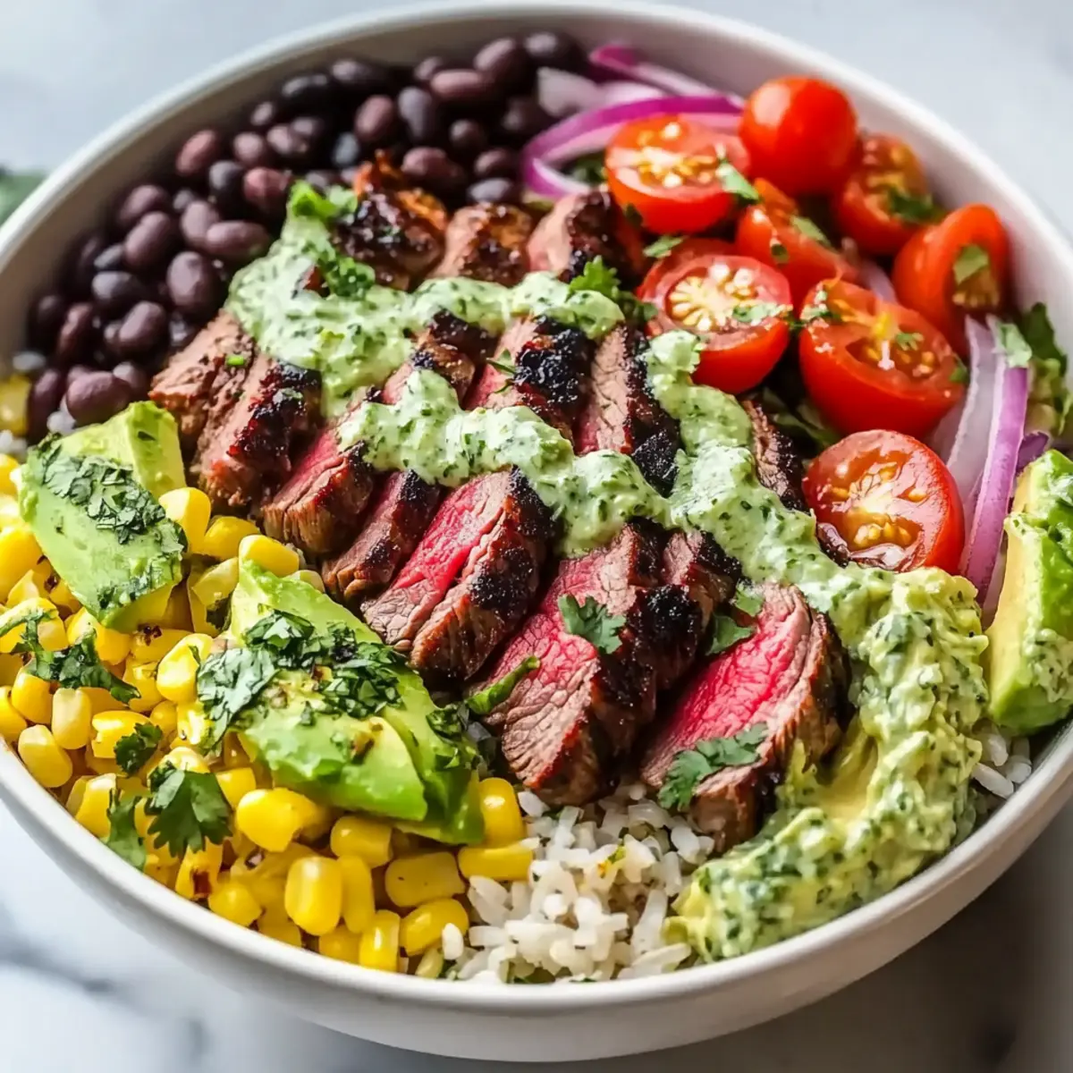 Cilantro Lime Steak Bowls