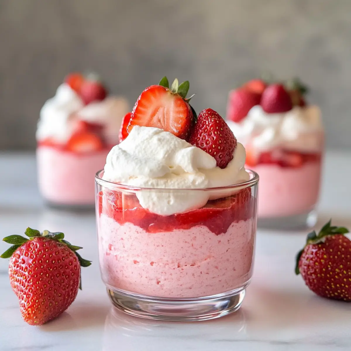 Fresh Strawberry Mousse