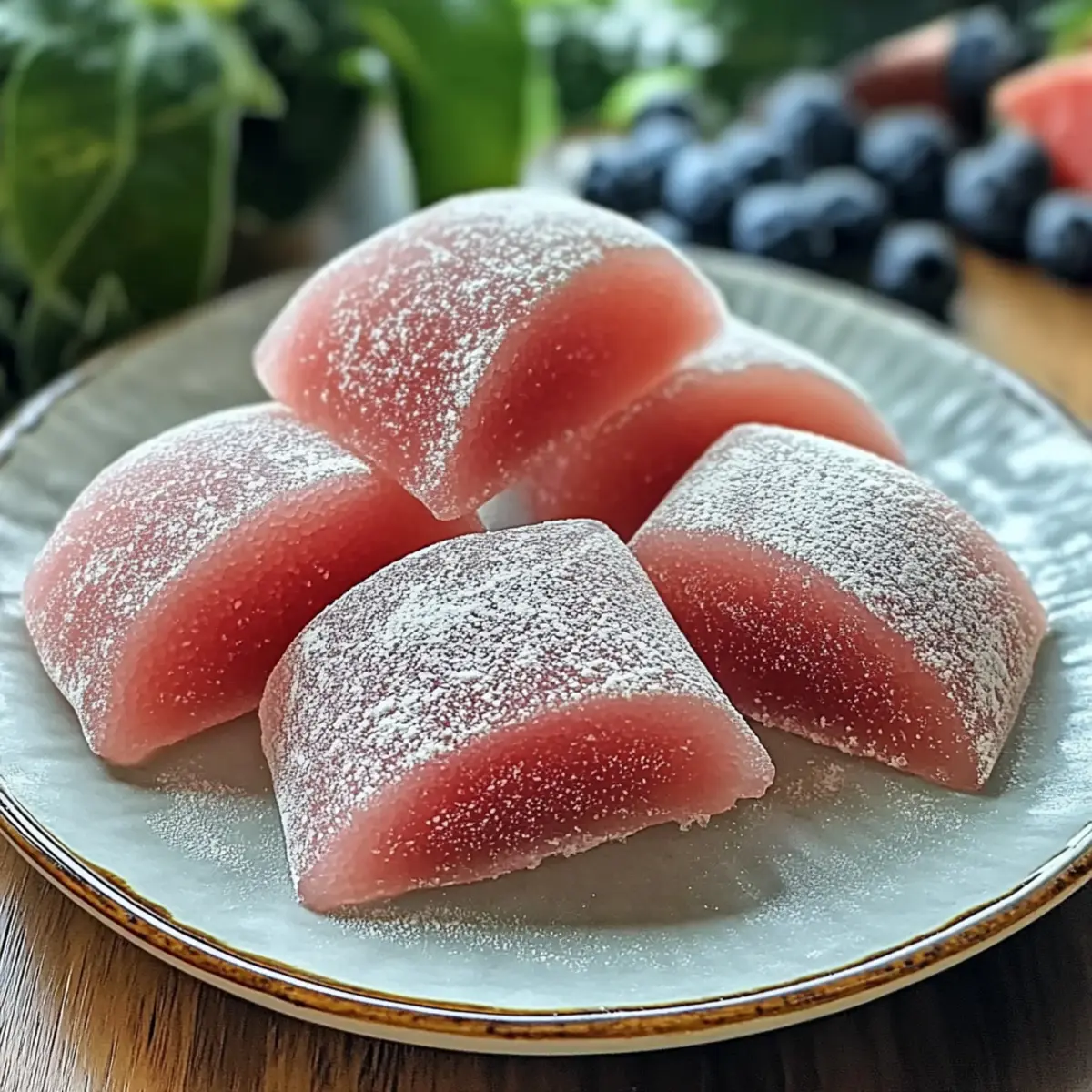 Watermelon Mochi