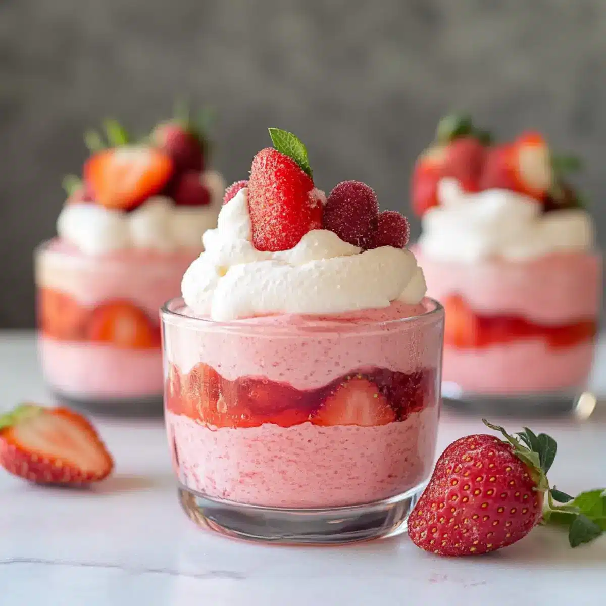 Fresh Strawberry Mousse