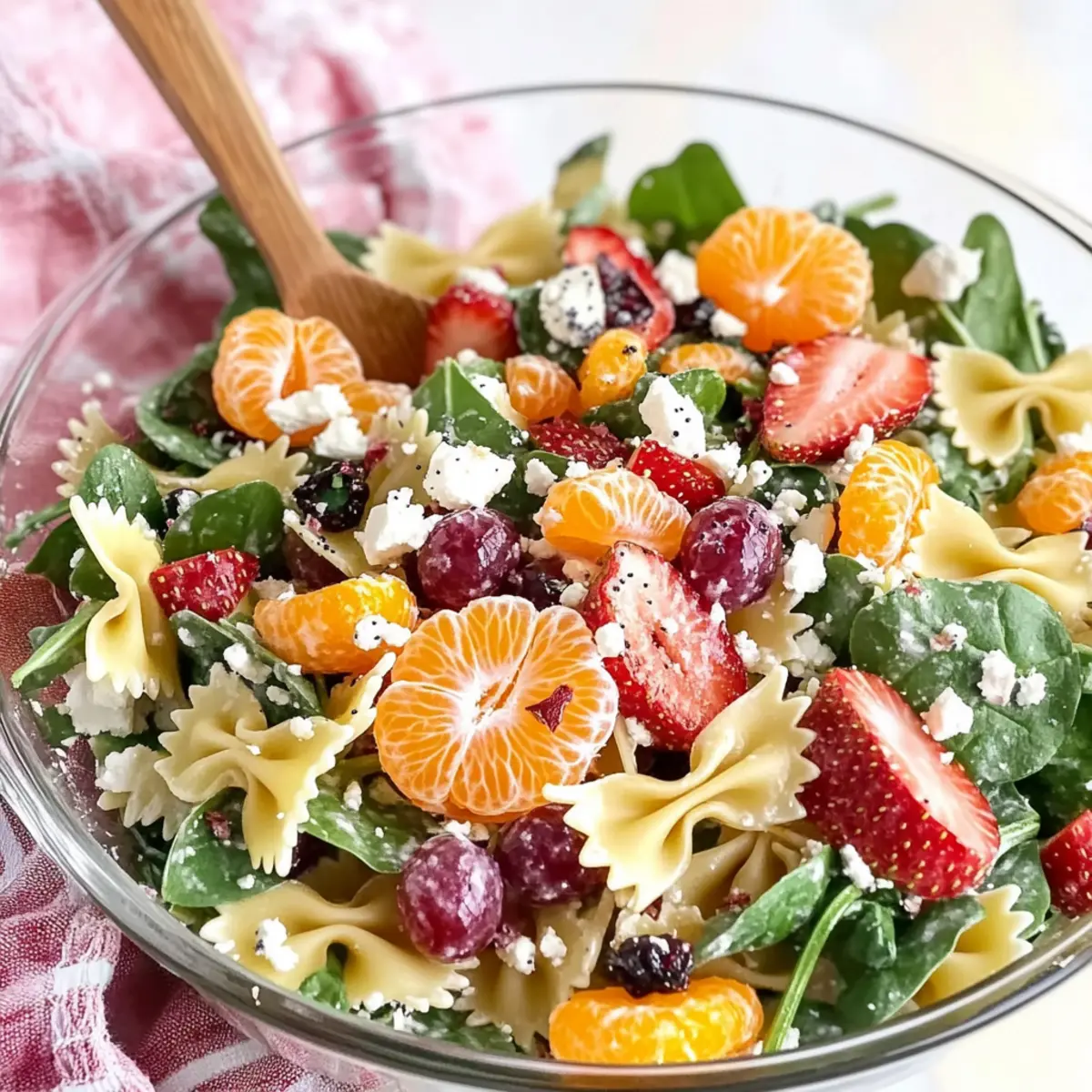 Strawberry Fields Pasta Salad