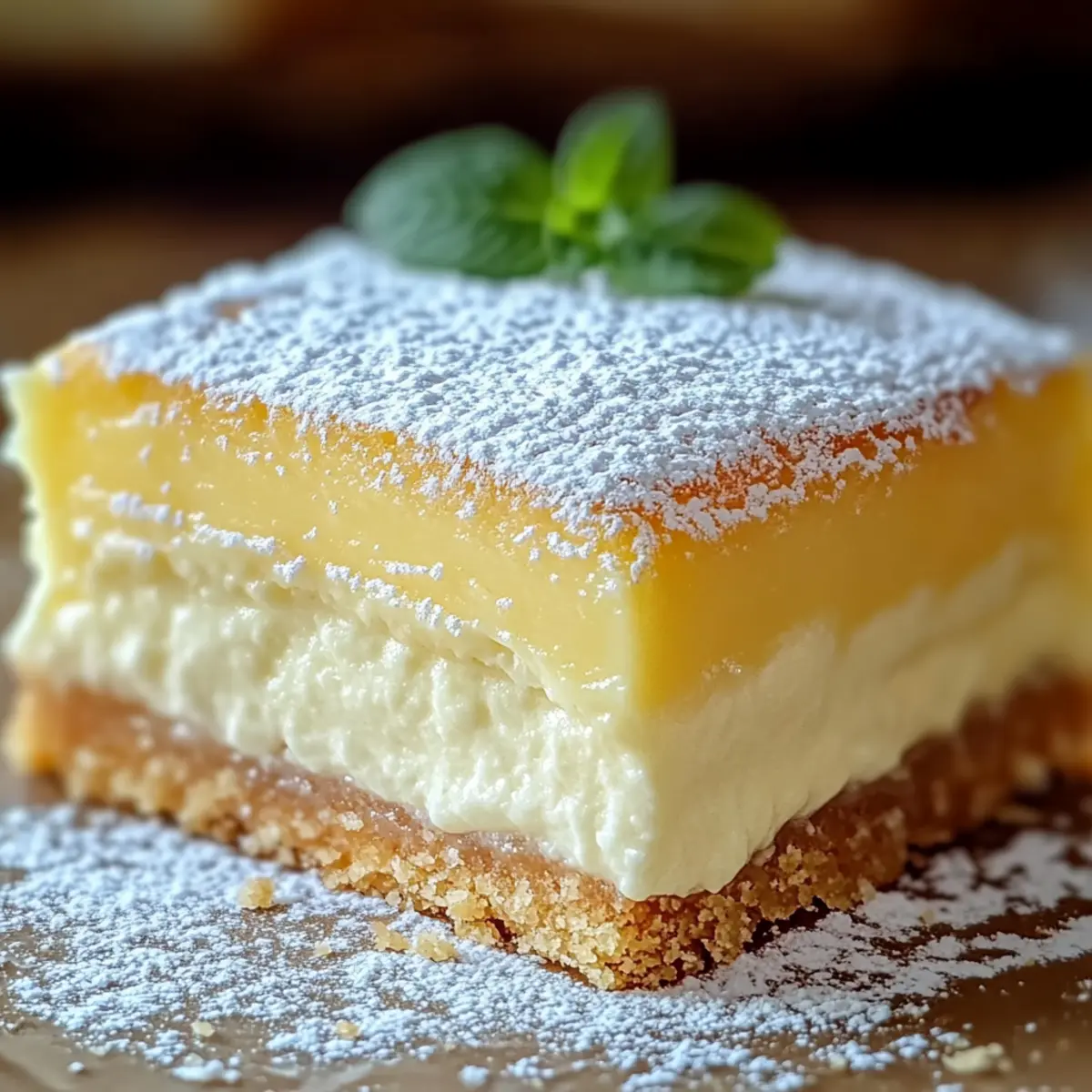 Vanilla Custard Cream Squares