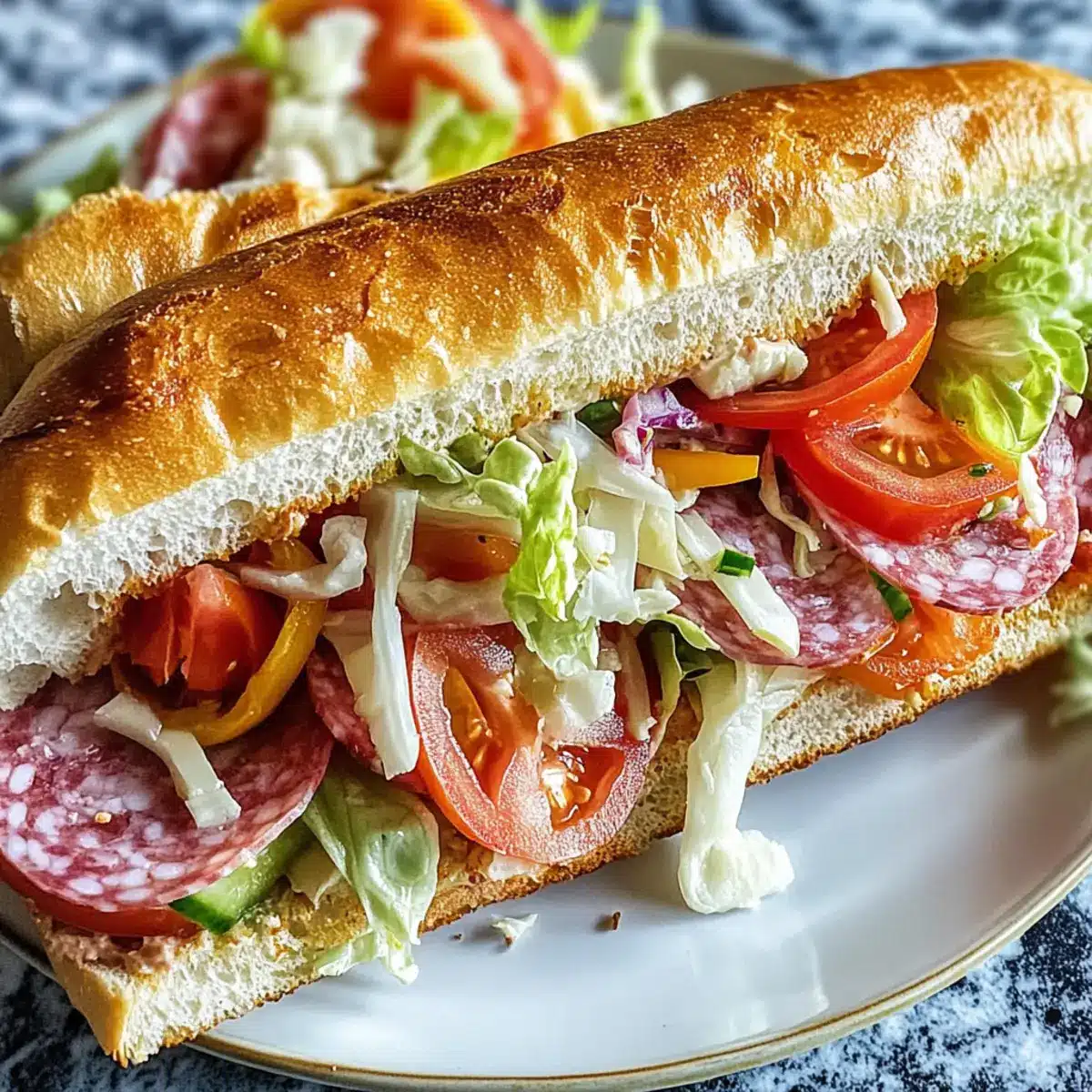 Italian Grinder Salad Sandwich