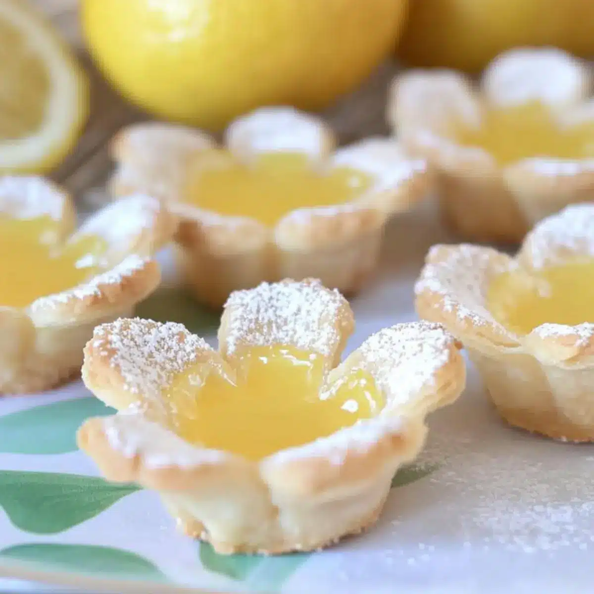 Mini Lemon Flower Tarts