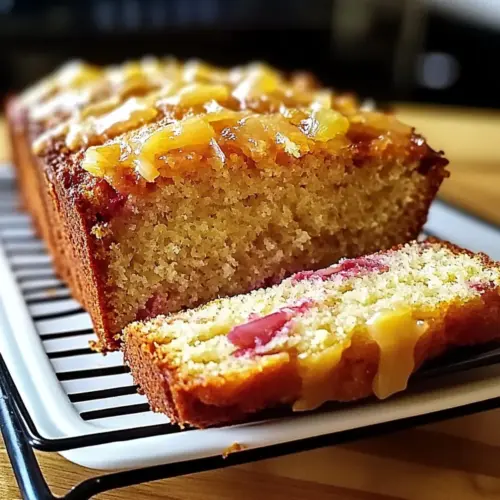 Lemon Rhubarb Sunshine Loaf