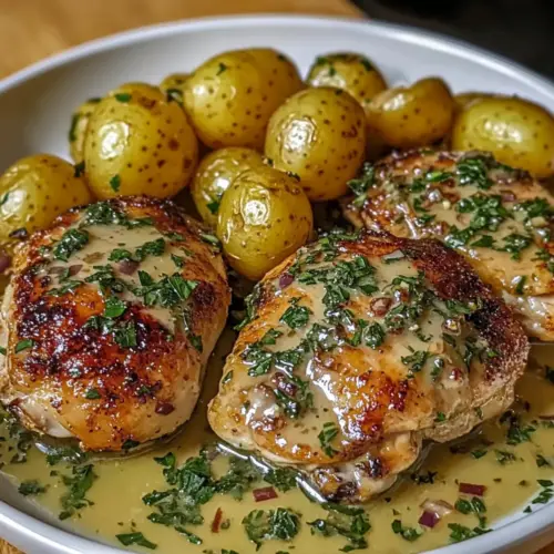 One-Pan Cowboy Garlic Chicken & Potatoes