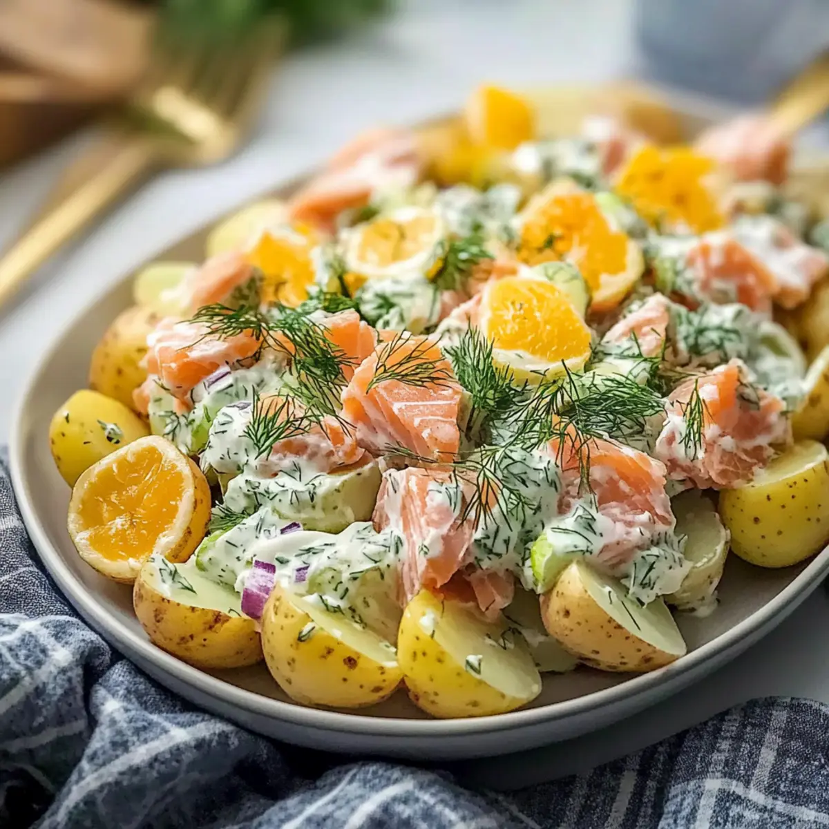 Smoked Salmon Potato Salad